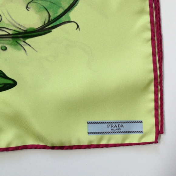 Prada Silk Scarf With James Jean Fairy Print - Picture 4 of 7